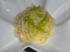 Capellini with celeriac, cauliflower veloute