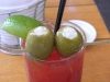 Blue cheese olives extreme close-up