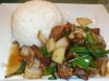 Pork belly stir fry