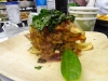 Derek's stuffing stack with root veggies