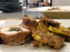 Chicken roulade with potato cake