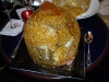 Dessert spun sugar cage