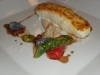 Potato-crusted halibut
