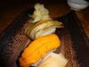 Anago and uni close-up