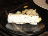 Crab with soy paper wrapper